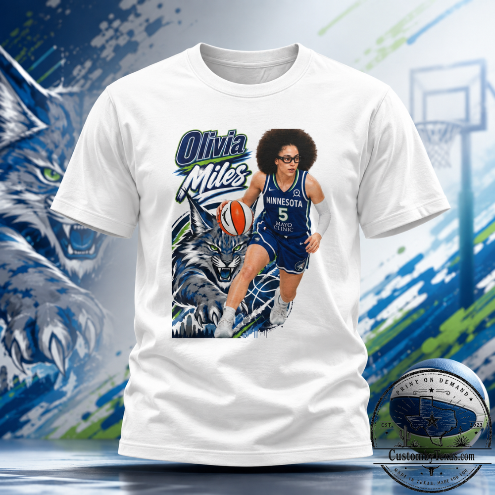 Olivia Miles Minnesota Lynx Basketball T-Shirt